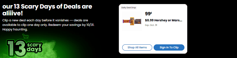 13 scary days of deals kroger