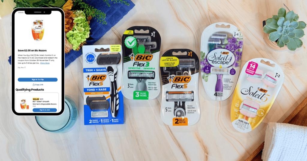 BIC Disposable Razors Kroger Digital Coupon