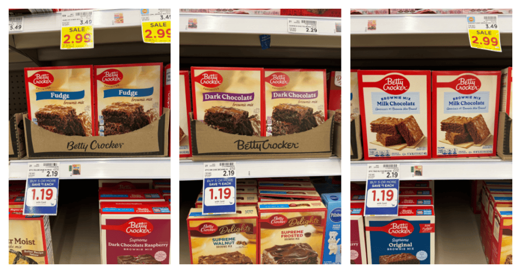 Betty Crocker Brownies Kroger shelf image