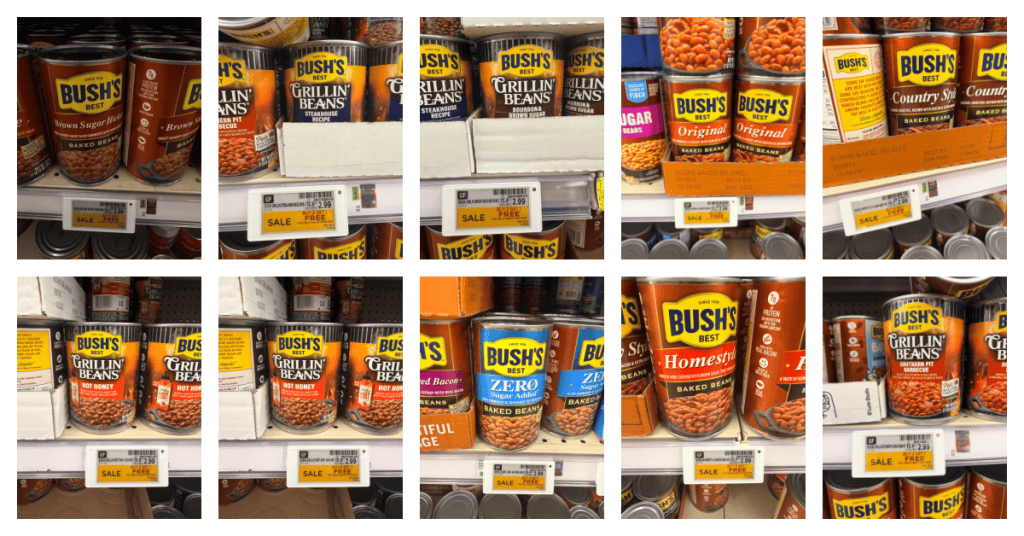 Bush's Baked Beans and Grillin' Beans Kroger Shelf image