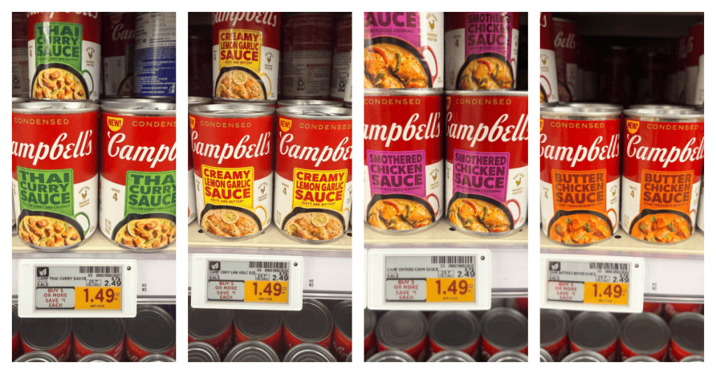 Campbell's Creamy Sauces kroger shelf image
