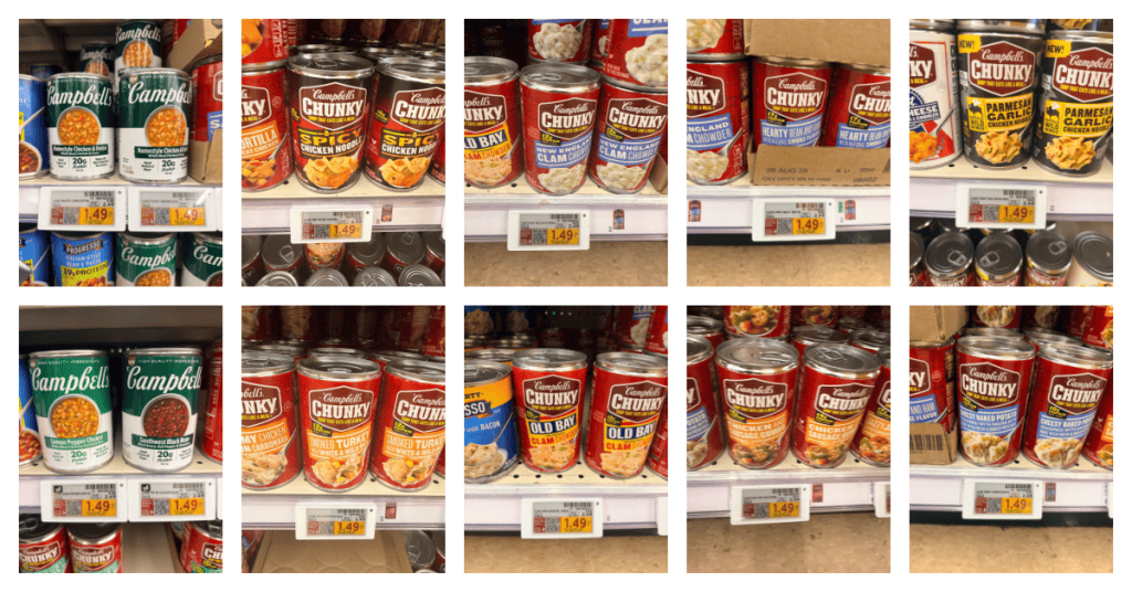 Campbell's Protein and Chunky Soups Kroger Shelf Image