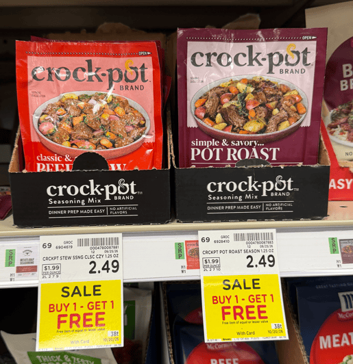 Crockpot brand seasonings kroger shelf image