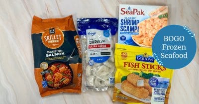 Frozen Seafood Sea Cuisine, SeaPak, Kroger Shrimp and Gorton's Kroger Krazy
