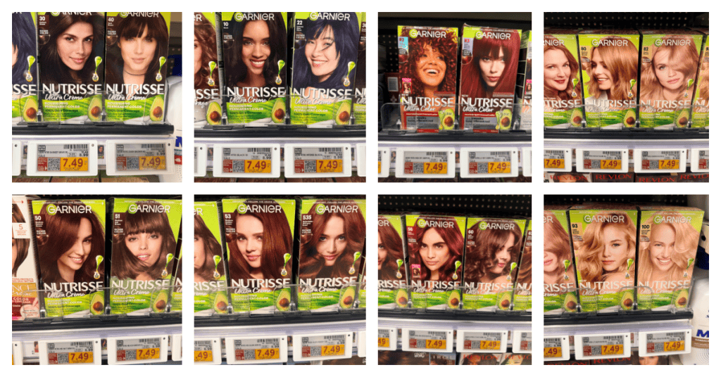 Garnier Nutrisse Hair Color Kroger Shelf Image (1)
