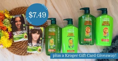 Garnier Nutrisse and Garnier Fructis Kroger Krazy