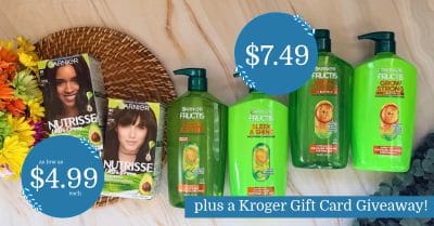 Garnier Nutrisse and Garnier Fructis Kroger Krazy