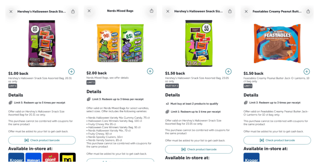 Halloween Ibotta Rebates Kroger