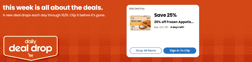 Kroger Daily Deal Drop