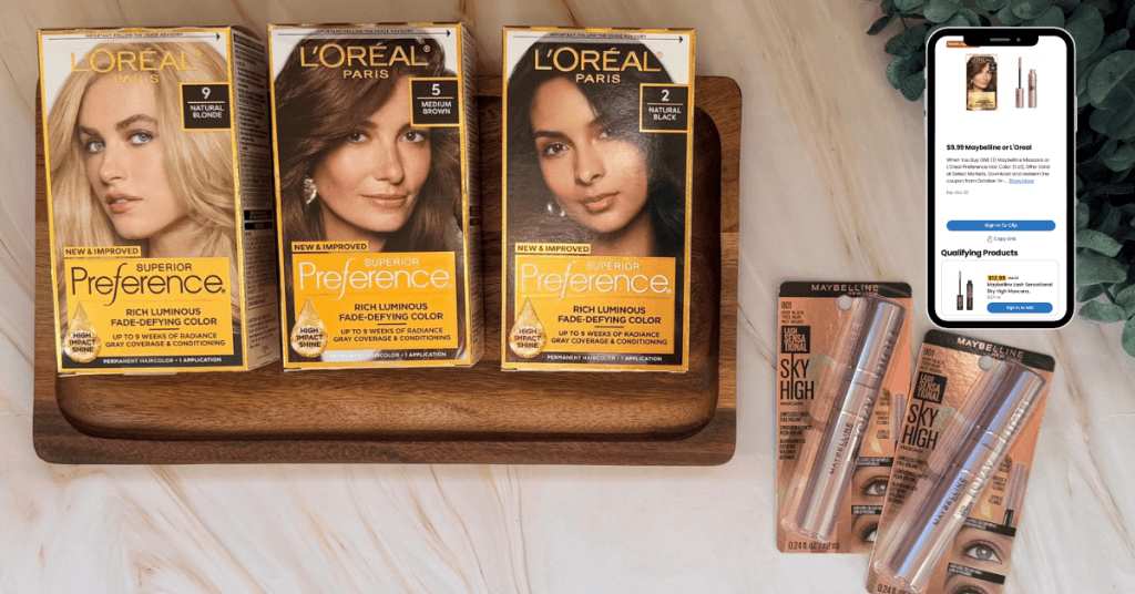 L'Oreal Paris and Maybelline New York Kroger Digital Coupon
