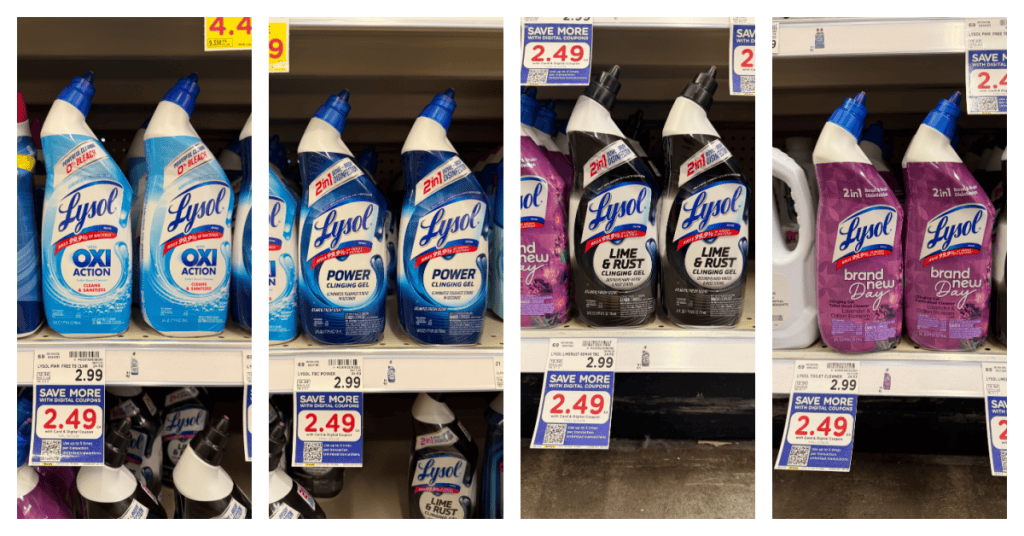 Lysol Toilet Bowl Cleaner kroger shelf image