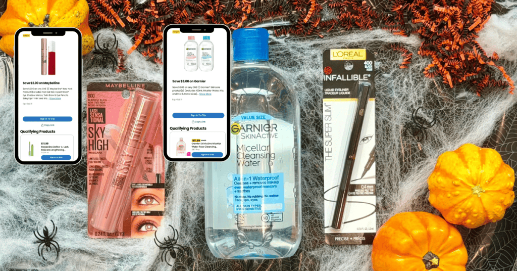 Maybelline, Garnier and L'Oreal Pair Fright the Night Kroger Digital Coupons