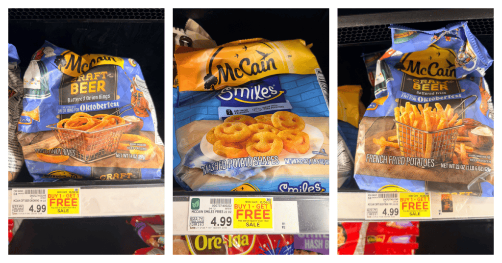 McCain Fries Kroger shelf image