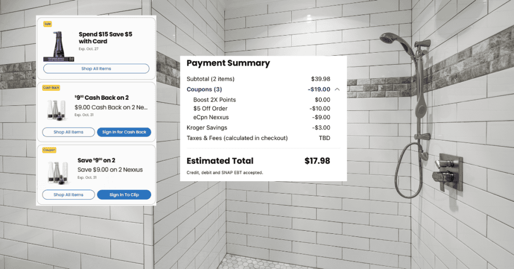 Nexxus Hair care Kroger digital coupon
