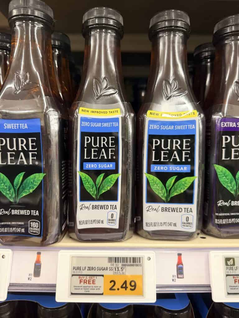 pure leaf zero sugar kroger shelf image