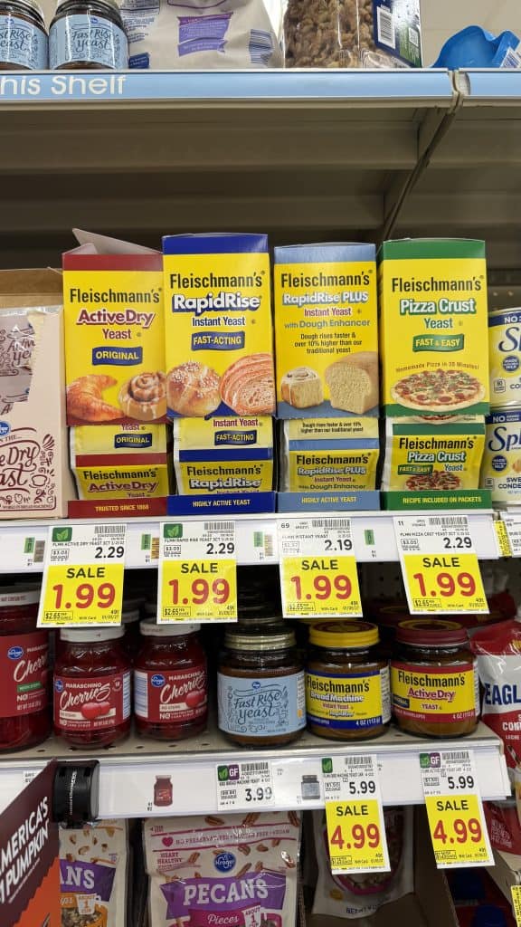 fleischman's yeast kroger shelf image