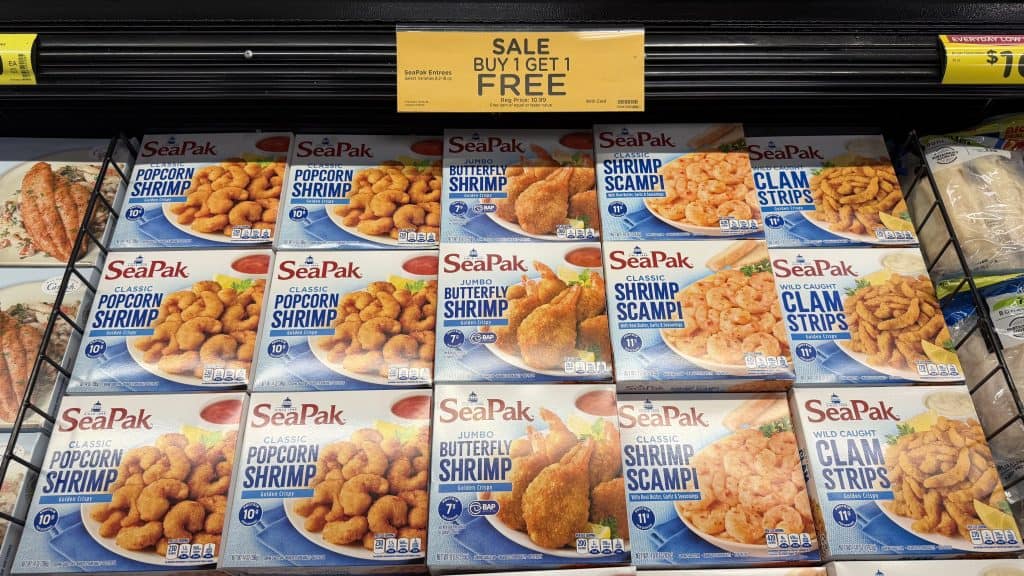 seapak frozen kroger shelf image