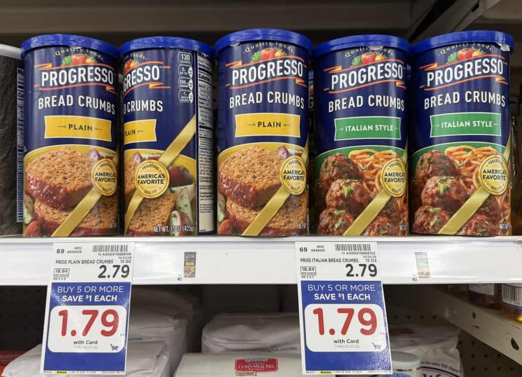 progresso bread crumbs kroger shelf image