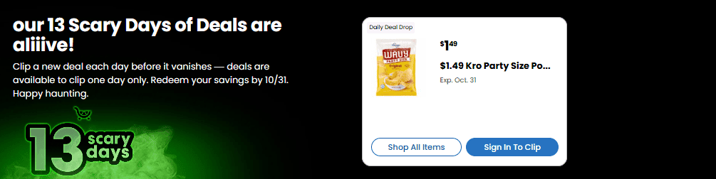 13 scary days of deals kroger
