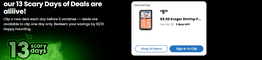 daily deal drop kroger