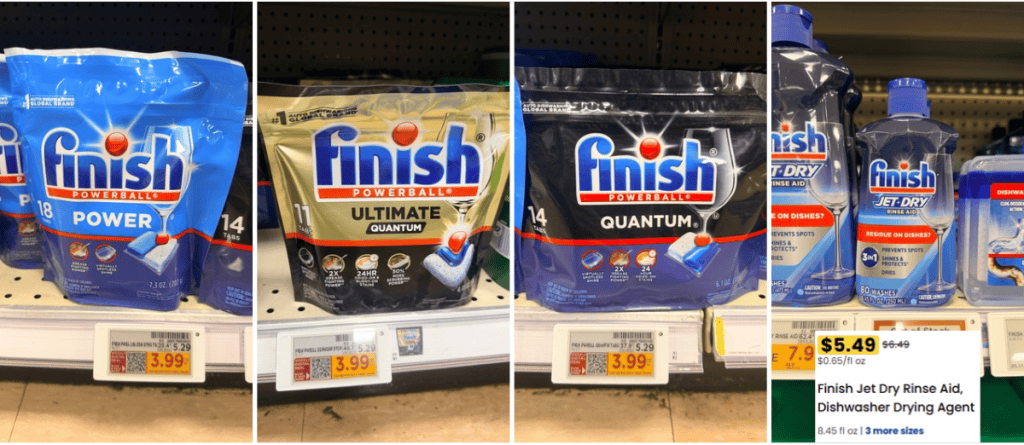 finish dishwasher tabs and rinse aid kroger shelf image