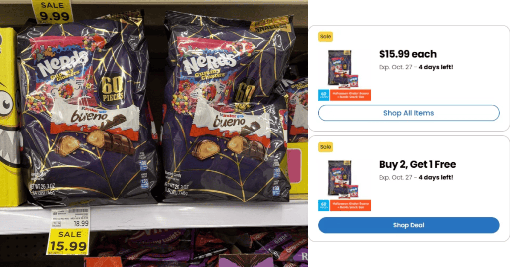 nerds and kinder bueno