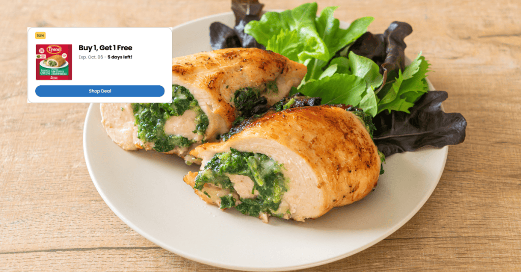 tyson stuffed chicken
