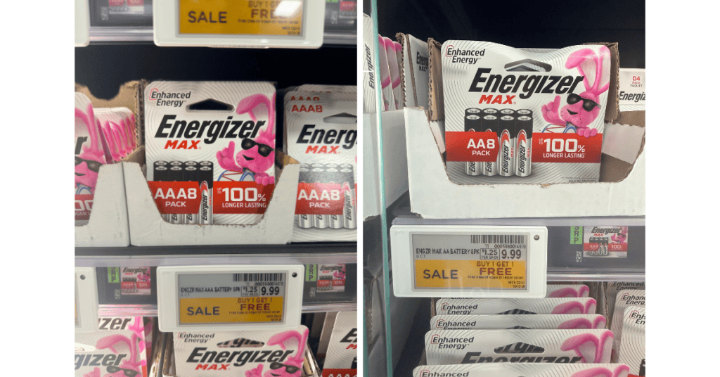 energizer batteries kroger shelf image