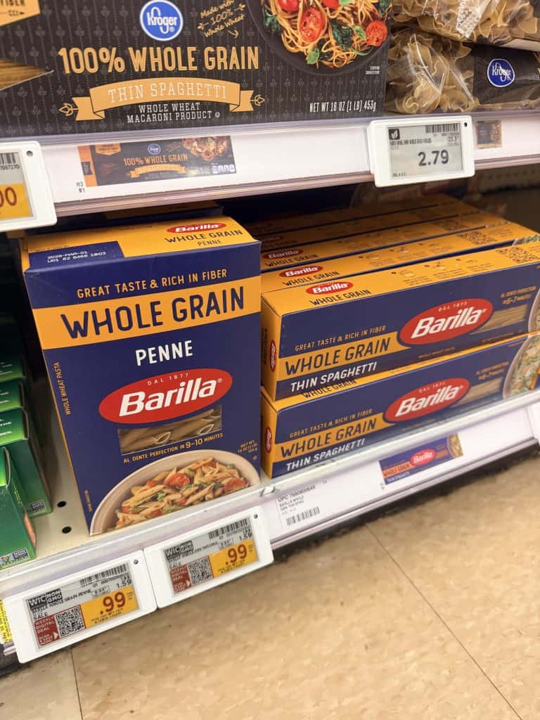 barilla pasta kroger shelf image (1)