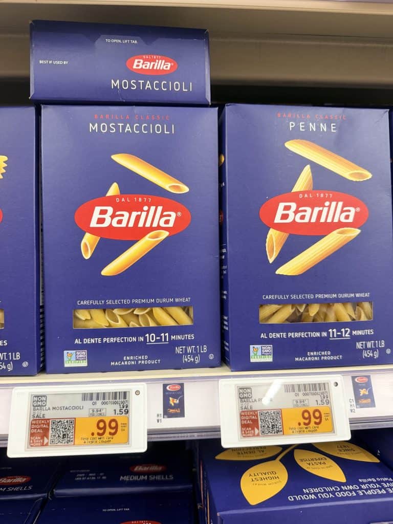 barilla pasta kroger shelf image (1)