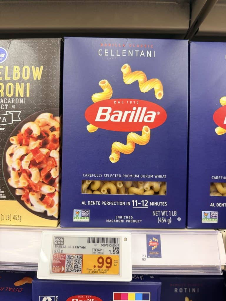 barilla pasta kroger shelf image (1)