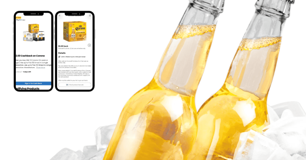 corona sunbrew kroger ibotta and cash back rebates