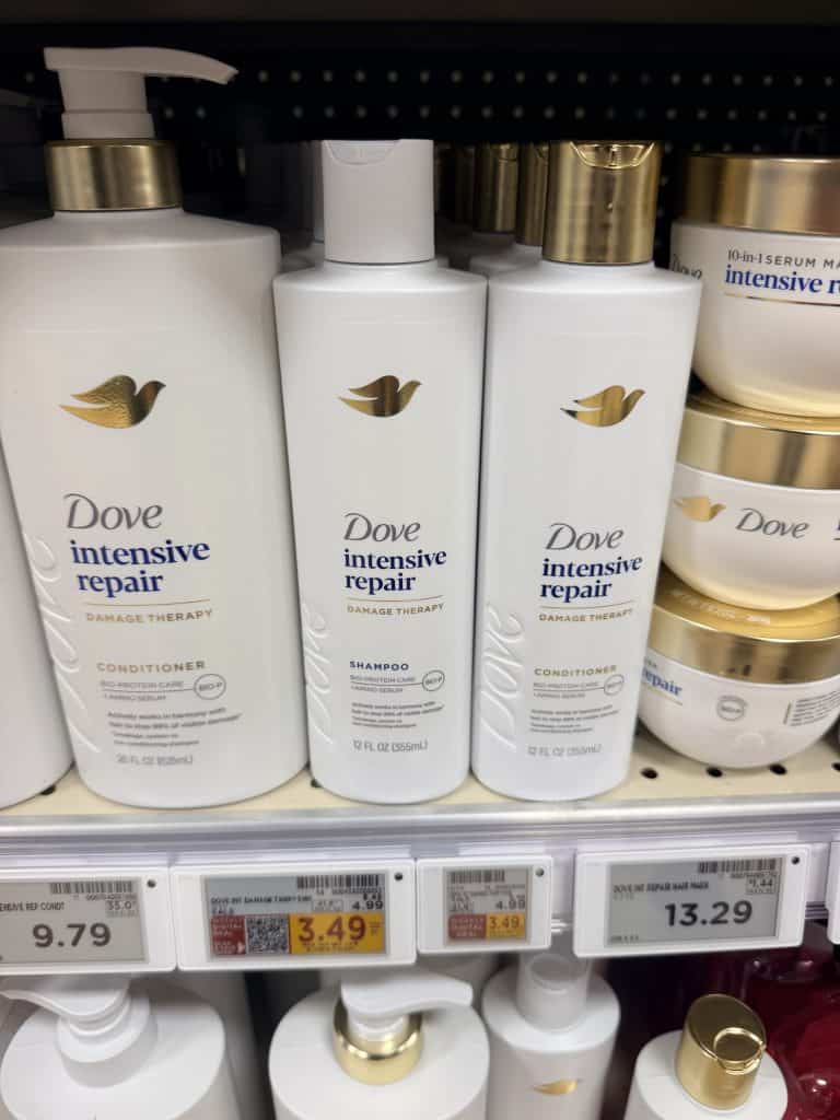 dove shampoo kroger shelf image (5)