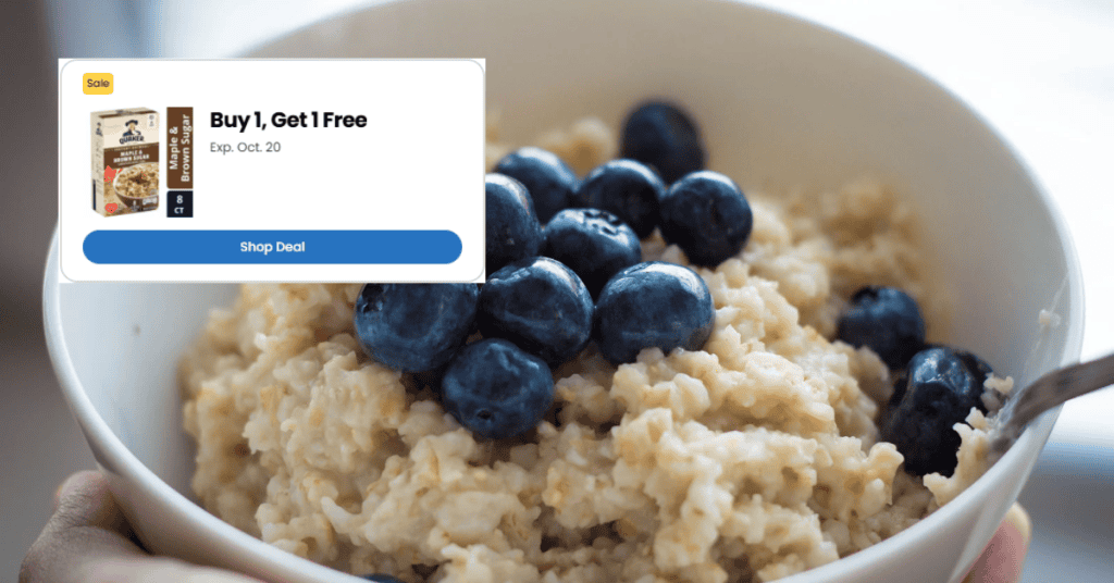 quaker instant oatmeal