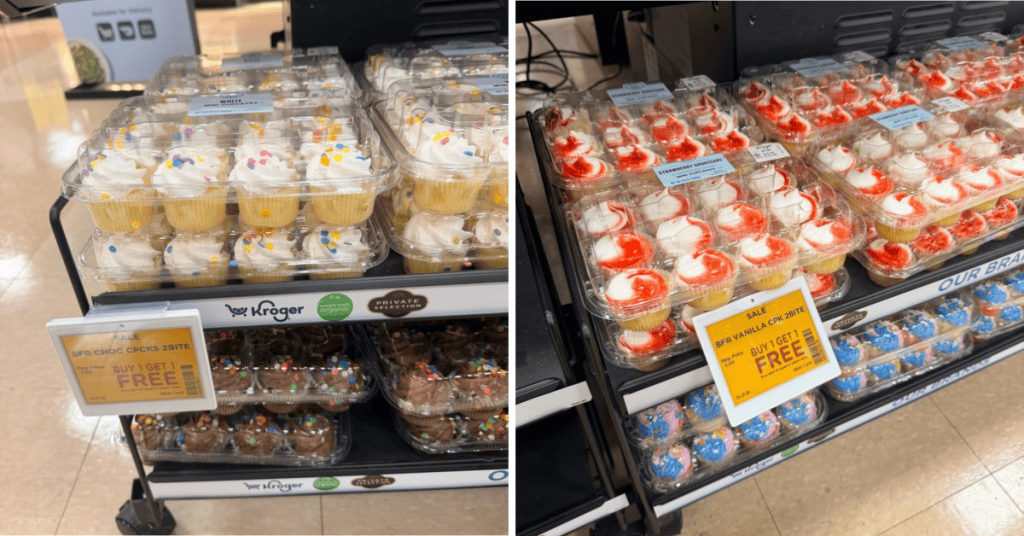 mini cupcake kroger shelf image