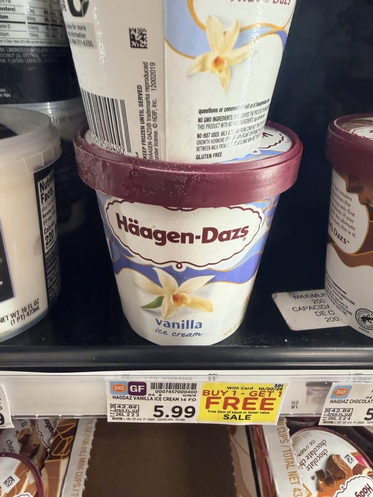 haagen dazs ice cream kroger shelf image (2)