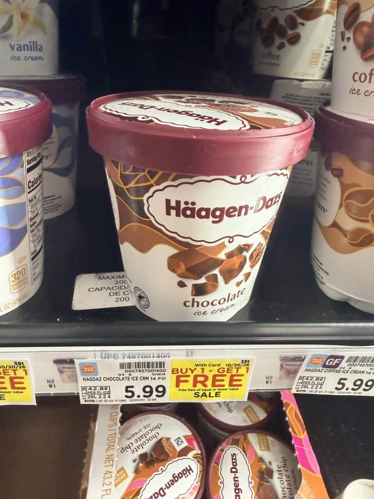 haagen dazs ice cream kroger shelf image (2)