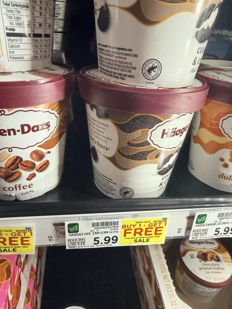haagen dazs ice cream kroger shelf image (2)