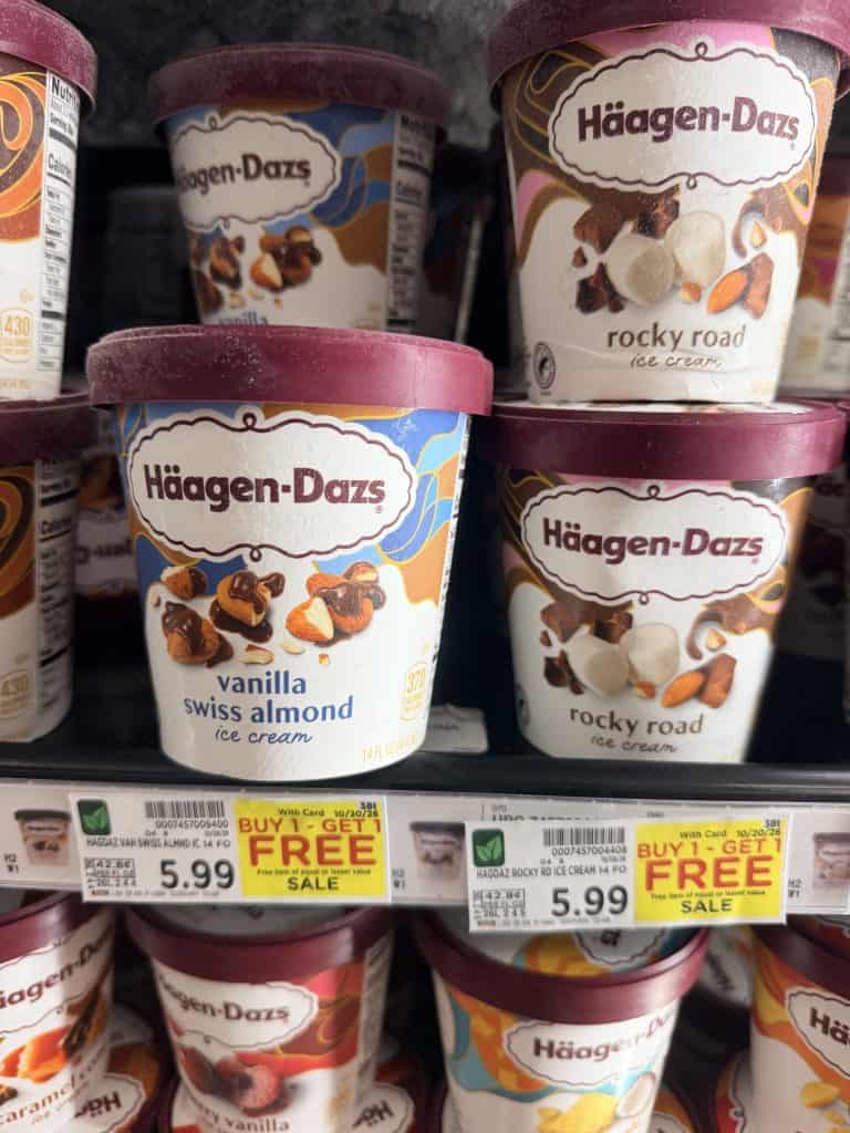 haagen dazs ice cream kroger shelf image (2)