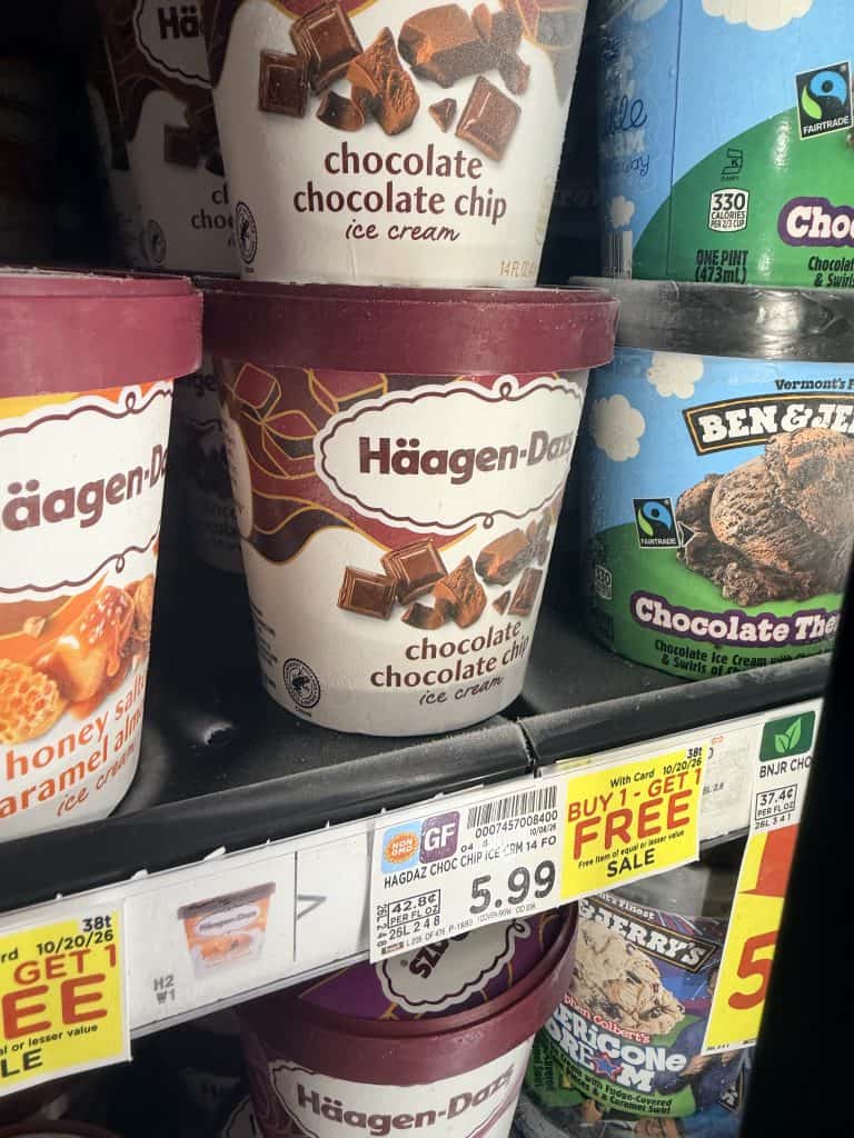 haagen dazs ice cream kroger shelf image (2)