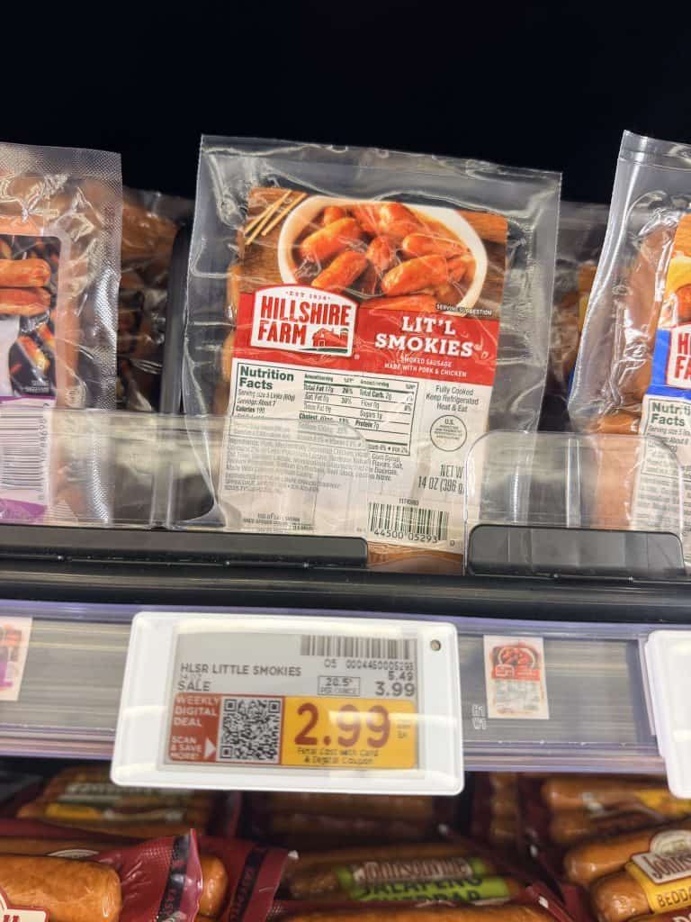 hillshire farm sausage kroger shelf image (2)