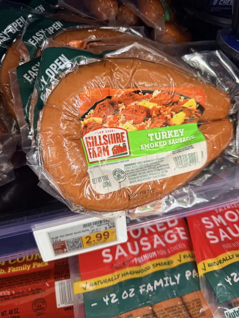 hillshire farm sausage kroger shelf image (2)