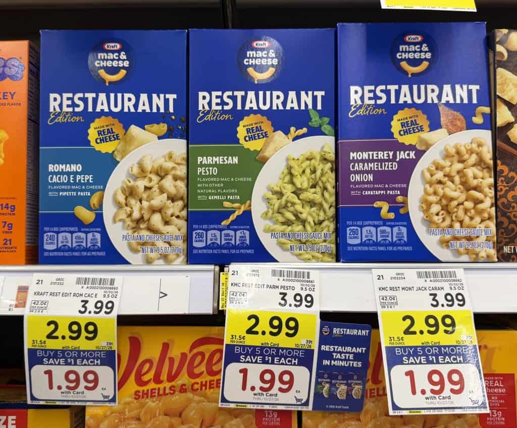 kraft mac restaurant kroger shelf image