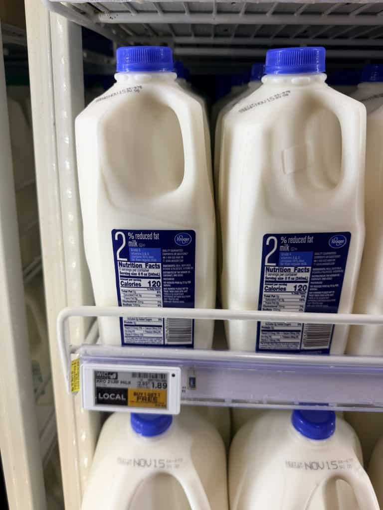 kroger milk shelf image (2)