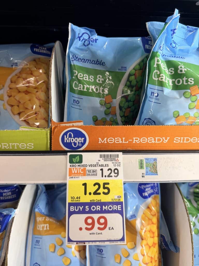 kroger steamables veggies shelf image (5)