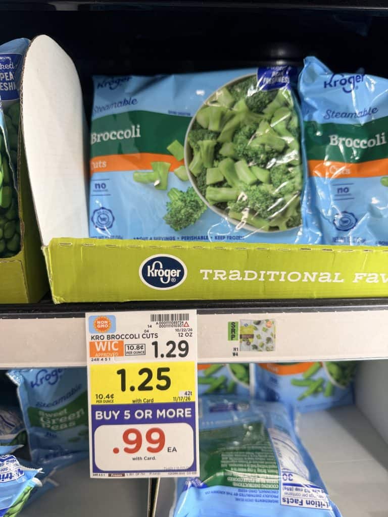 kroger steamables veggies shelf image (5)