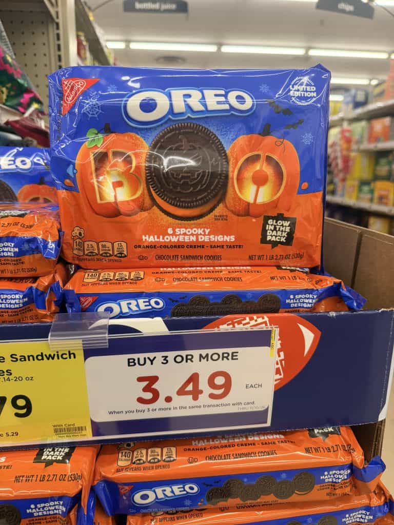 oreo halloween kroger shelf image