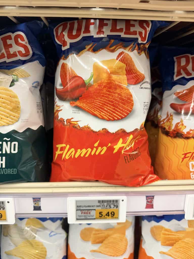 sunchips, doritos and ruffles kroger shelf image (26)