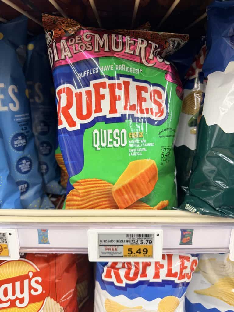 sunchips, doritos and ruffles kroger shelf image (26)