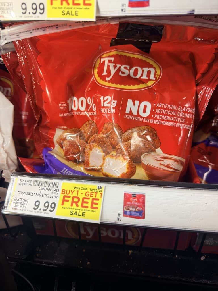 tyson frozen chicken kroger shelf image (1)